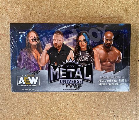 2022 upper deck aew skybox metal universe hobby box|skybox metal universe aew.